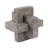Travertine Abstract Interlocking Knot Decorative Object for Home Decor - Sculptural Statue Accent for Living Room and Tabletop Decoration - Gray-107086694