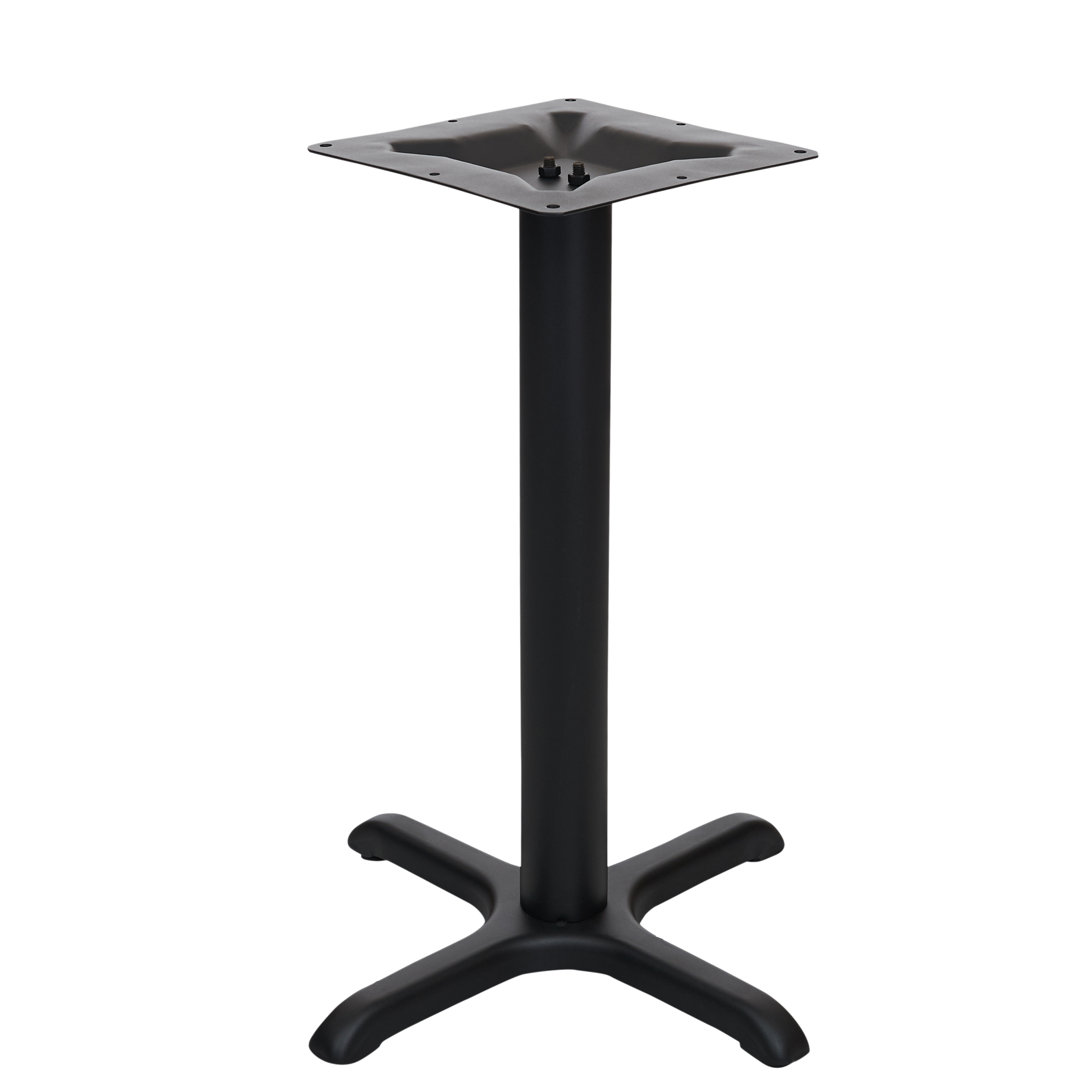 STB 22x22" Cross Indoor Dining Height Table Base Bolt-On Plate BFM Seating 