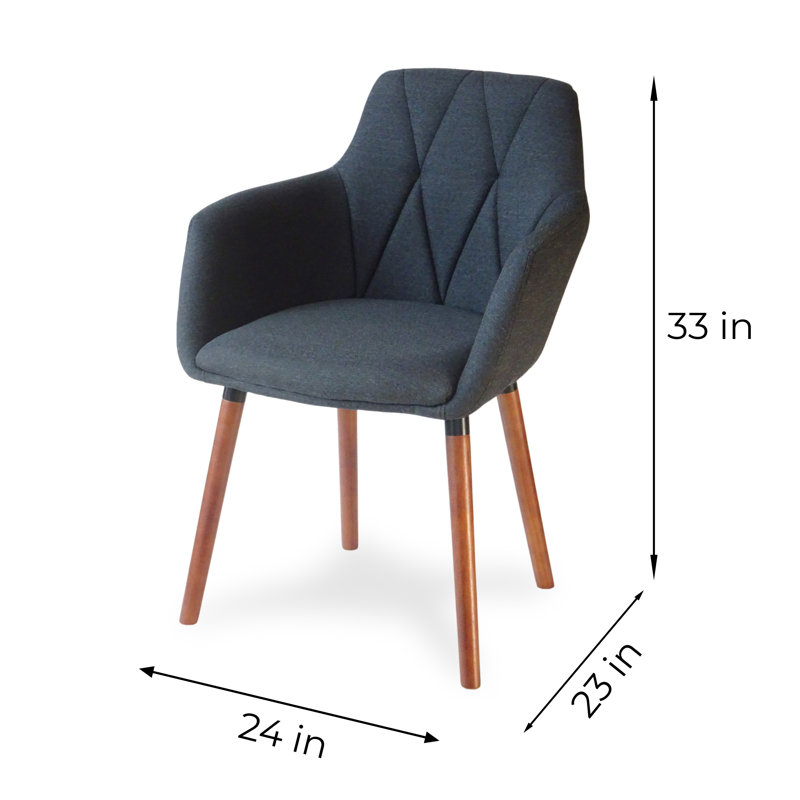 Ensemble repas rond 35,5 po Carper Carstens, Gris foncé