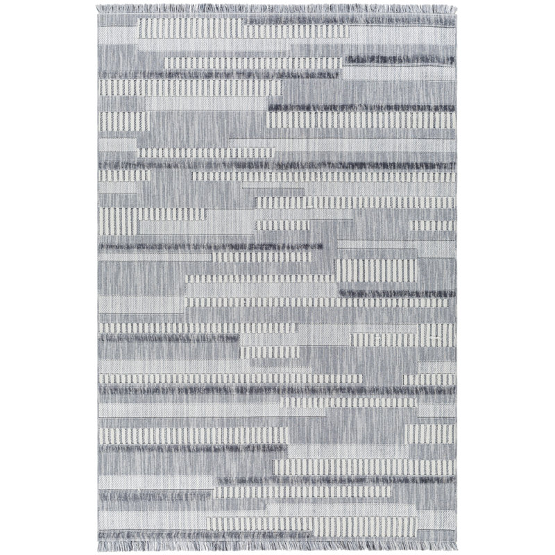 Abstract Indoor Rug, Rectangle 6'7" x 9'