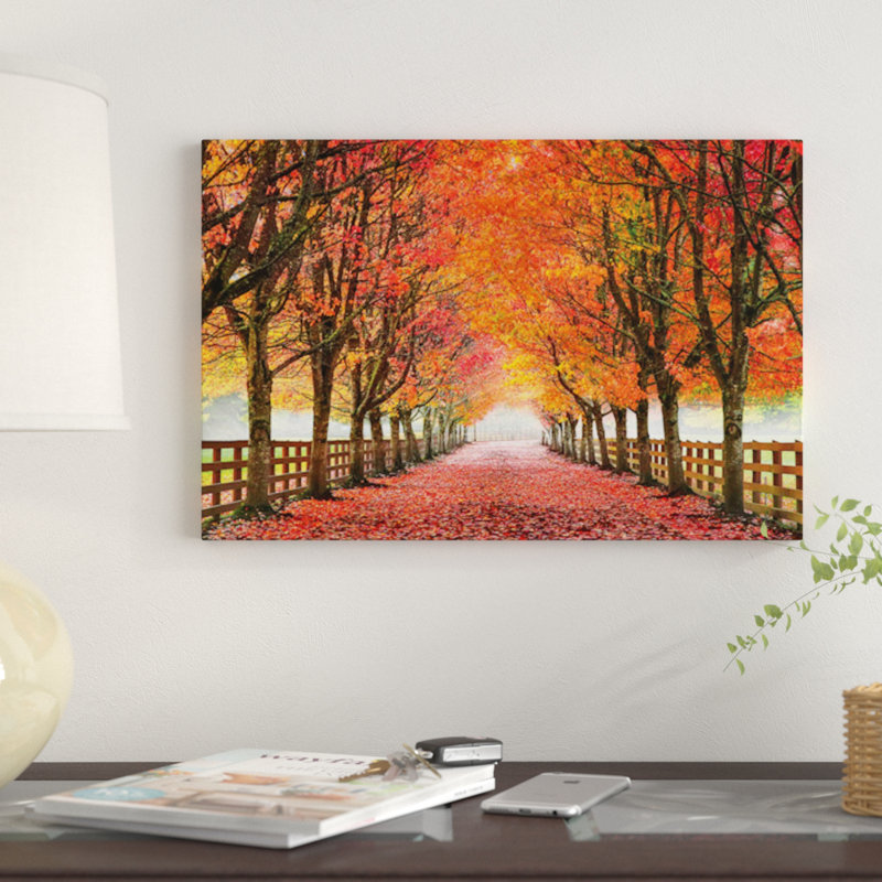 North Bend Trees - reproduction de photo sur toile tendue, H 12 po x l 18 po x P 1,5 po, Toile tendue, Pas de tapis