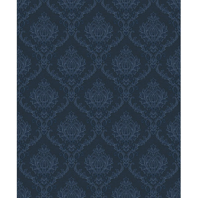 Italian Damask Design Embossed Satin 10m x 53cm Wallpaper Roll