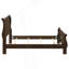 Lit-bateau double de style Louis-Philippe classique