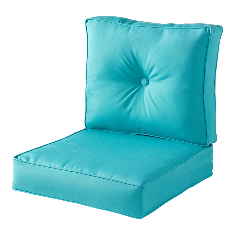 Coussin de siège pour chaise d'extérieur Royzell Sunbrella, Toile aruba
