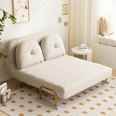 Modern Style 3-In-1 Convertible Sleeper Sofa Bed With Adjustable Backrest Pull Out Couch Sofa Bed