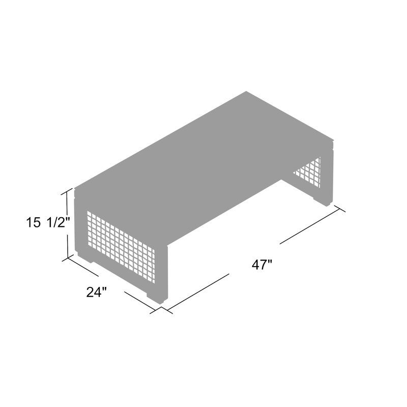 Table basse d'extérieur en rotin Aura