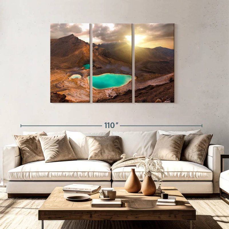 Nicci Sunkissed Emerald Lakes, 48" H x 74" W