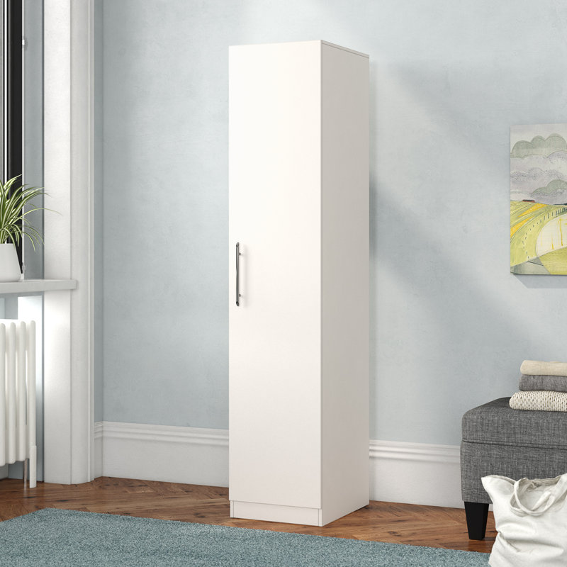 Cece 1 Door Manufactured Wood Wardrobe, Oak