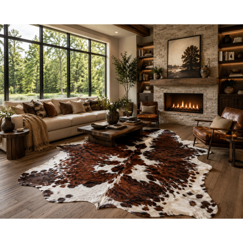 Cowhide Indoor Rug, 5' x 7'