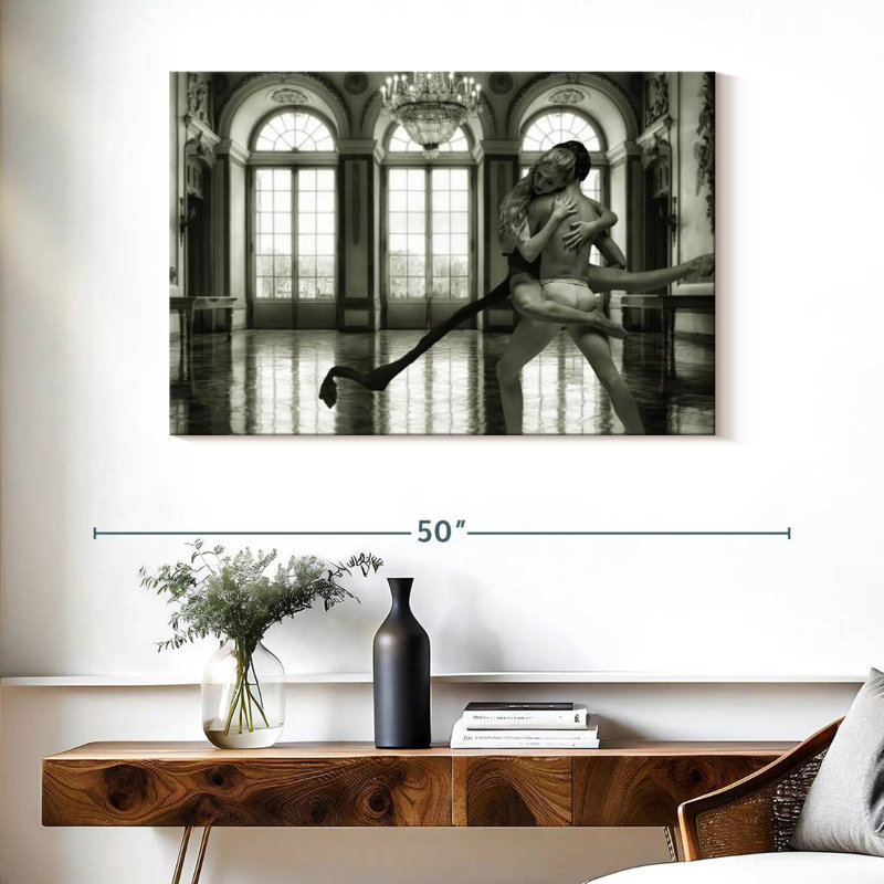 Enn Danseur And Ballerina, 26" H x 39" W