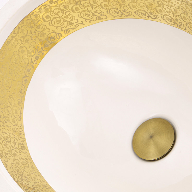 Nantucket Sinks Regatta 15.5'' White Fireclay Oval Bathroom Sink with Overflow