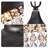 Lamoreaux 1-Light 13.8" Antique Black Crystal Chandelier-1915785289