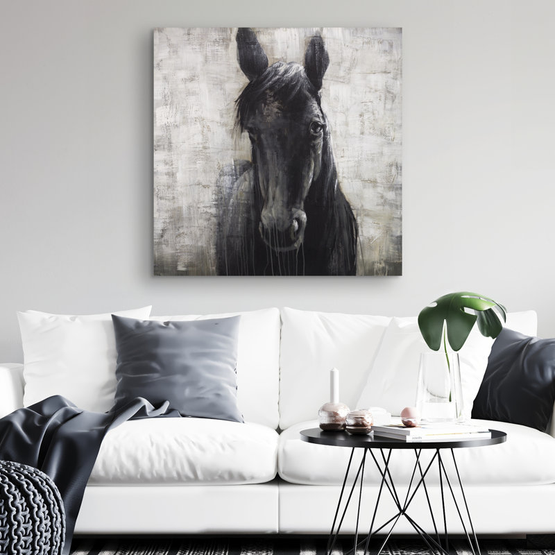 horse - 32"x32" art on canvas