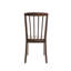 Chaise en bois massif à dossier en lattes avec finition espresso