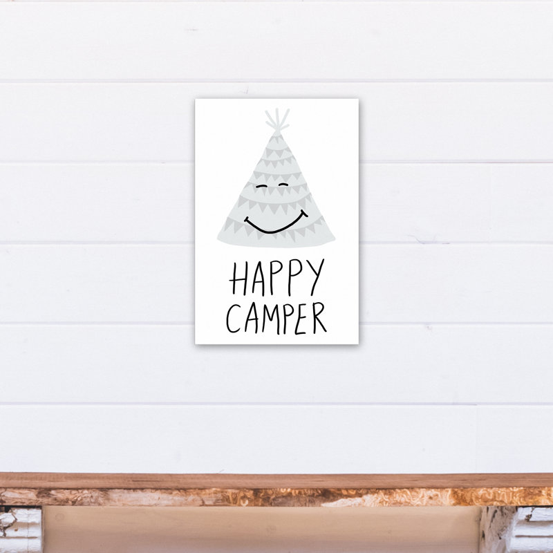Art sur toile happy camper Burris, H 18 po x l 12 po x P 1,25 po