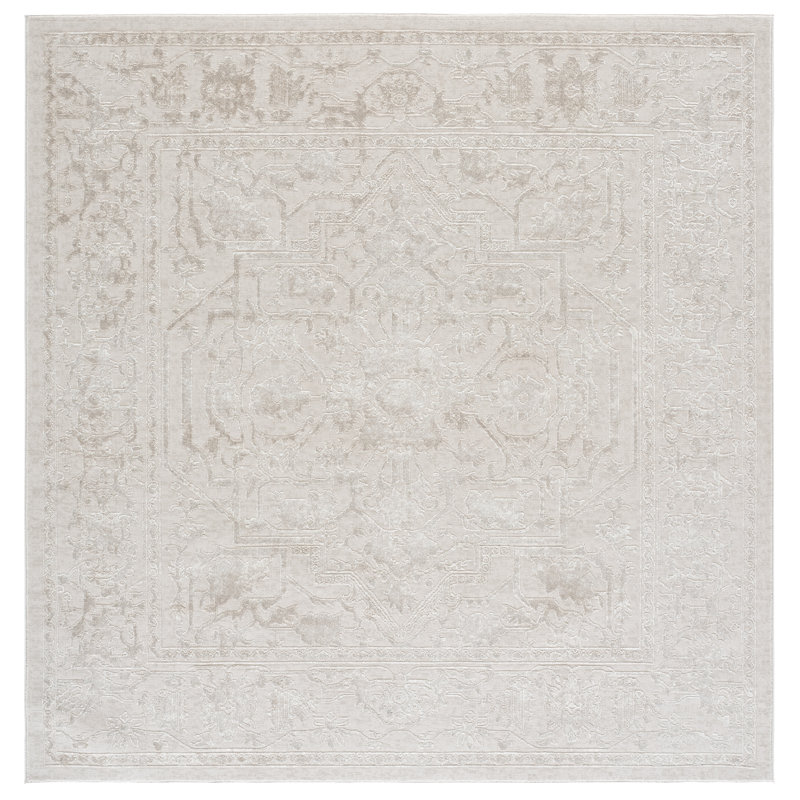 Reflection Performance Oriental Indoor Rug, 6'-7" x 6'-7" Square