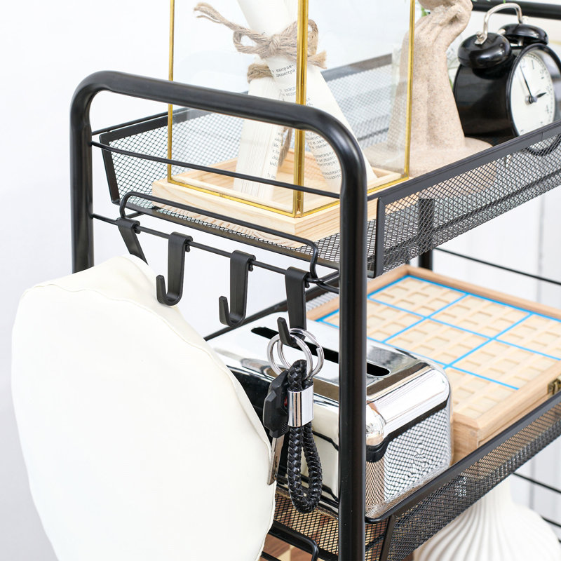 5 Tier Utility Rolling Cart(No Include Stool)