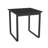 Gansett Waiting Reception End Table Metal Frame 20x20" High Pressure Laminate Top-50878871-50878869