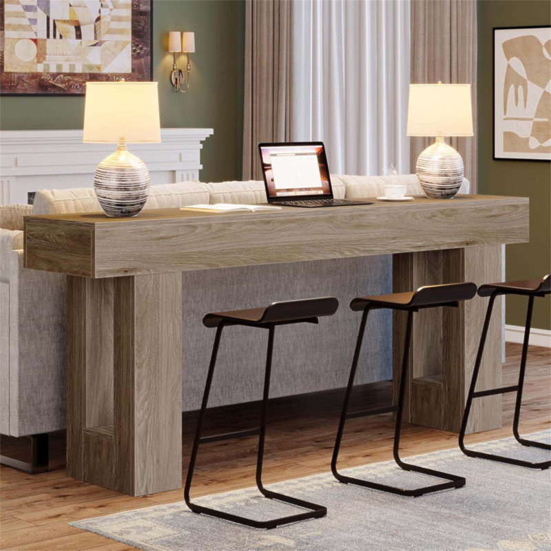 Console 63 pouces Farmhouse Console, Grey, Grey, Grey