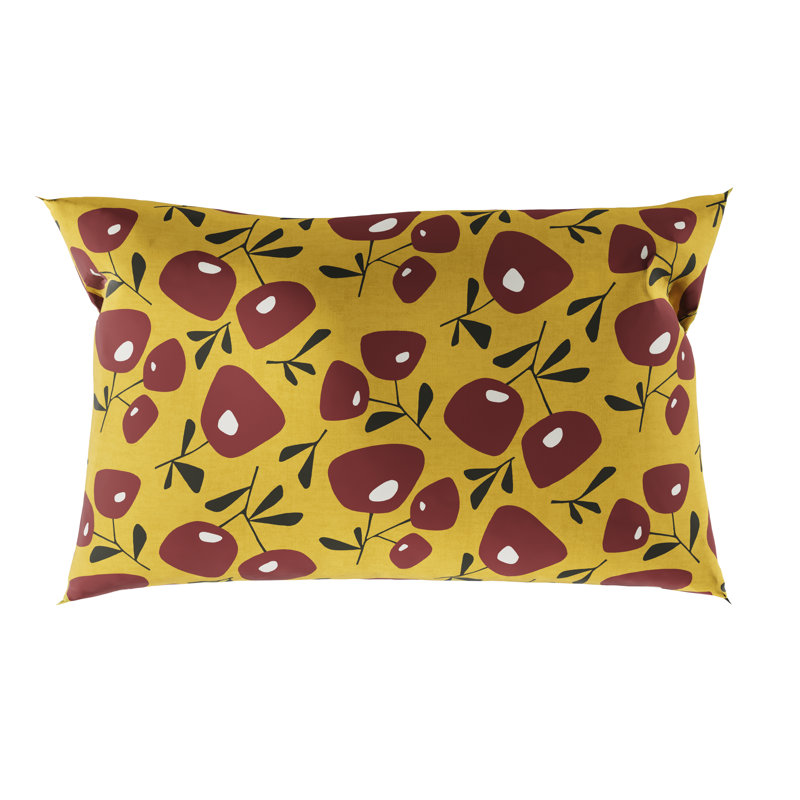 Jax Duvet Cover Set, Single Duvet Cover + 1 Pillowcase, Yellow/Cocoa