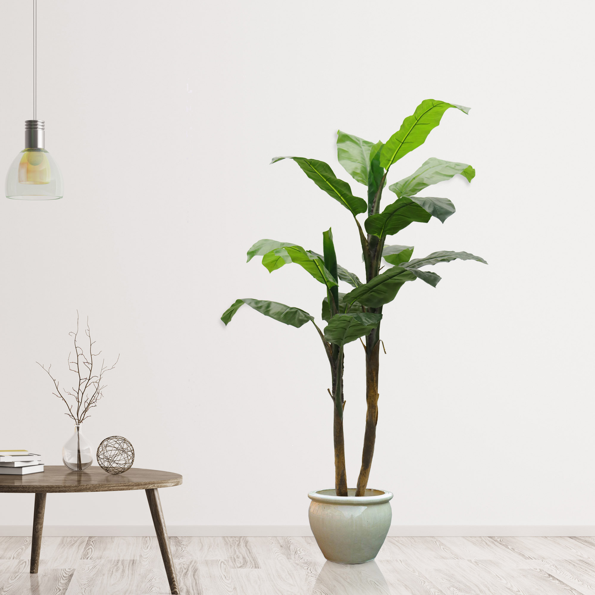 Primrue 5 Feet Tall Artificial Banana Palm Plant | Wayfair