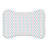 Aqua Pink Waves - 1 Piece Bone Shape Feeding Mat