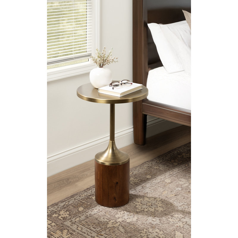 Table d'appoint Whelan, Brun