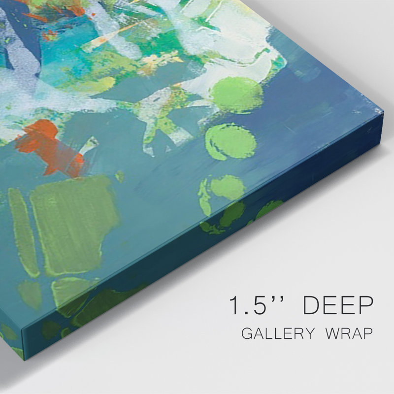 Impression sur toile tendue, "Tropical graphiques I", H 12 po x l 8 po x P 1 po