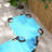 Outsunny Outdoor Lounge Chair, Adjustable Backrest Folding Chaise Lounge, Cushioned Tanning Chair W/Sunshade Roof & Pillow Headrest For Beach, Camping, Hiking, Light Blue-1543657591-1543657588