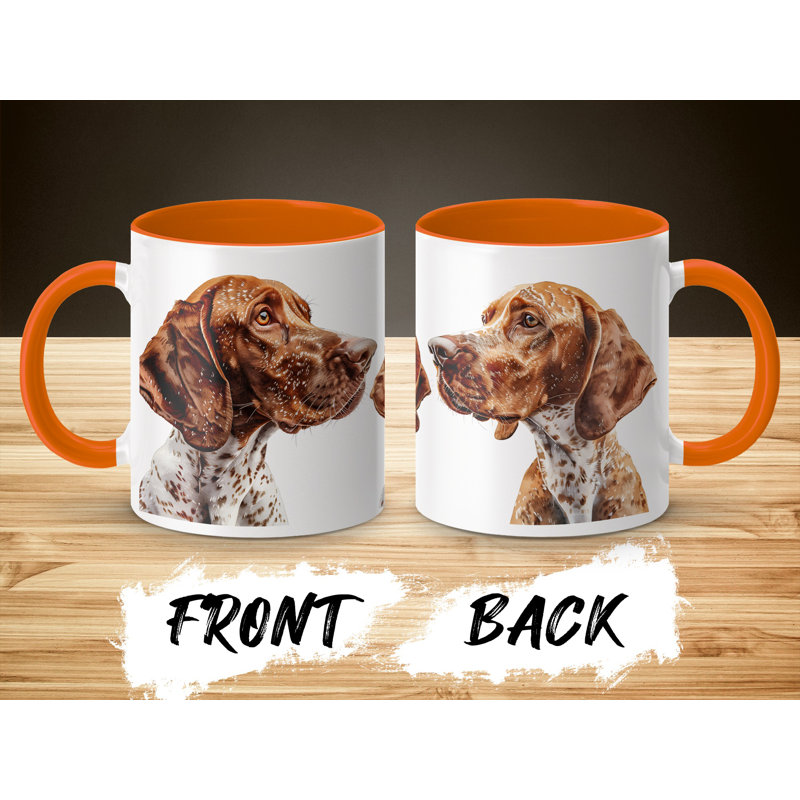Ceramic Coffee Mug, Orange, 3