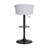 Adjustable Wood Bar Stool With Black Metal-1302376350