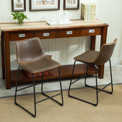 Ensemble de 2 tabourets de comptoir Lotusville