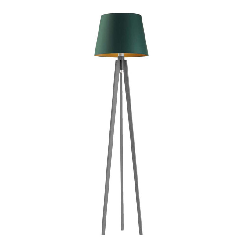 Albro 158cm Tripod Floor Lamp, Dark Green, Grey