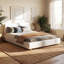 Base de lit tapissier avec tête de lit grand format Boucle-1411996436
