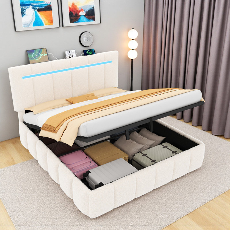 Upholstered Ottoman Storage Bed