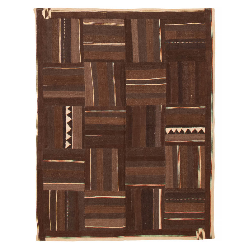 Animolia patch kilim brun 6 pi 0 po x 7 pi 8 po