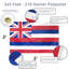  Drapeau de maison en polyester brodé 36 po H x 60 po EverStrong Series Hawaii State
