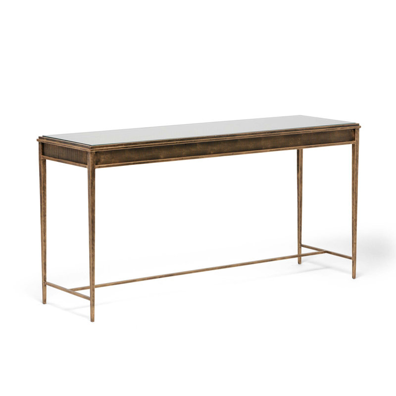 Camille 60'' W Glass Console Table