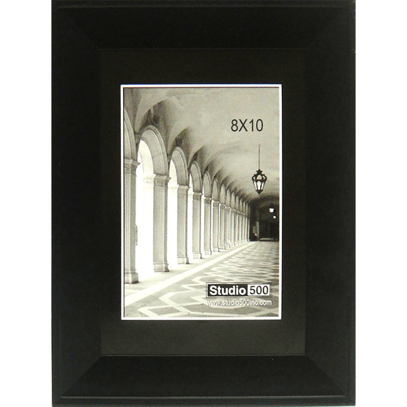 Cadre photo en biseau moderne chic, Argent, 7 po x 5 po