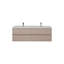 Meuble-lavabo double 59 po avec comptoir en acrylique Comptche-575840185