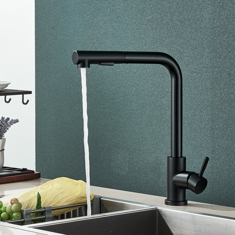 Senlesen Pull Out Kitchen Faucet, Black