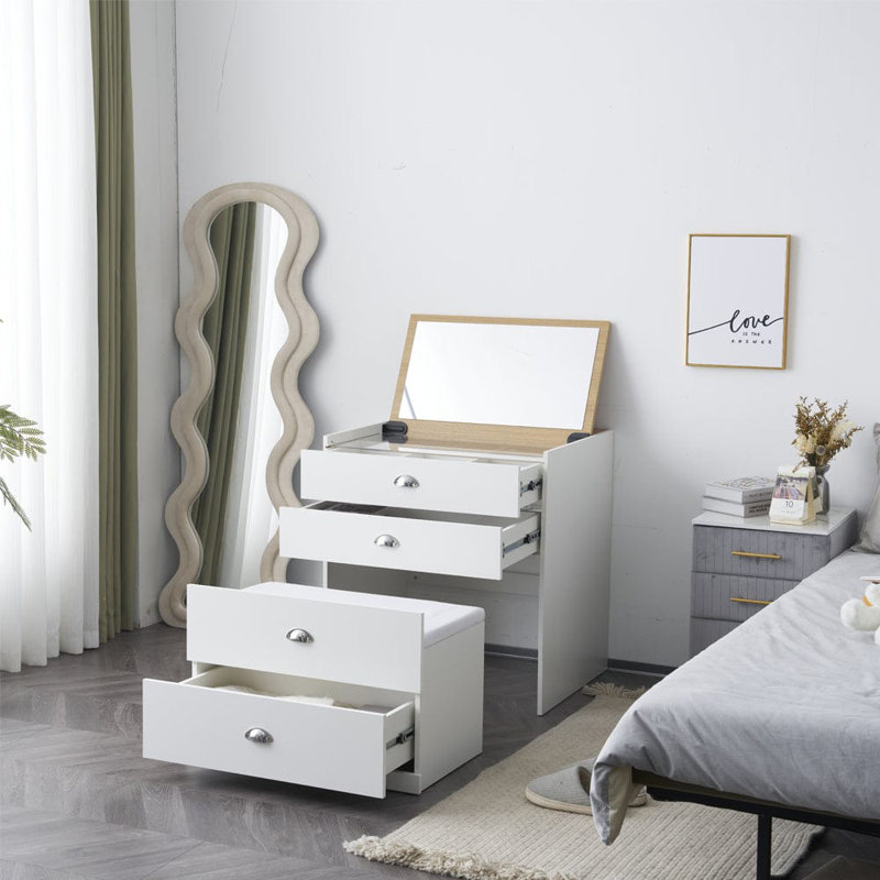 Selveta Dressing Table with Mirror