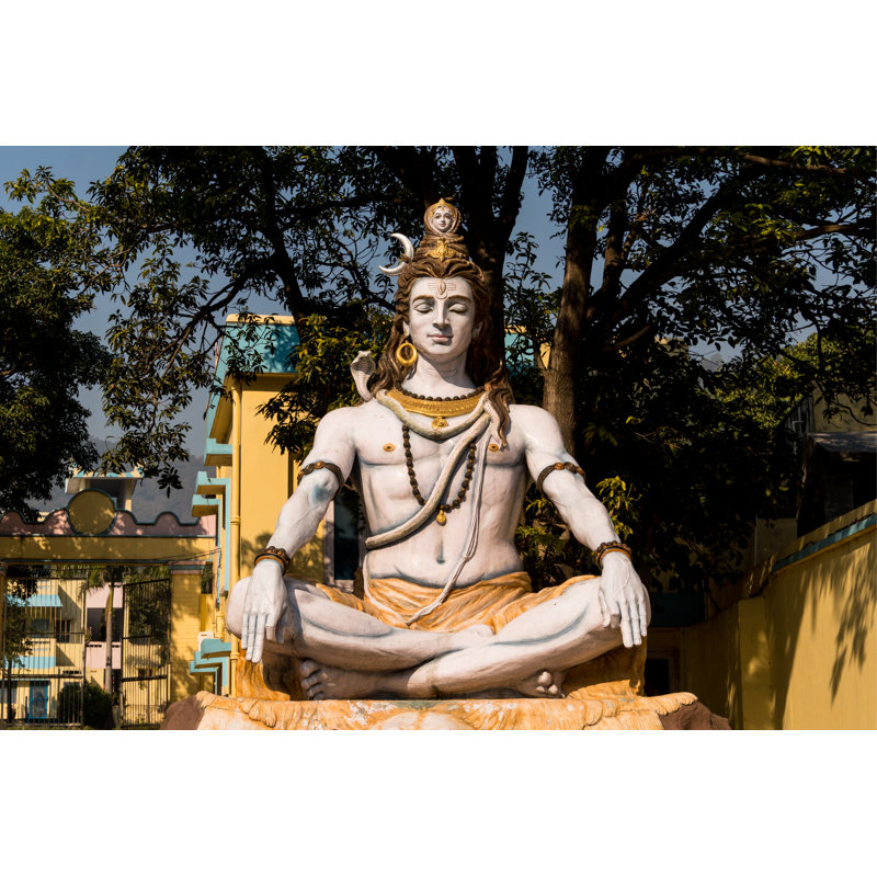 Shiva Statue - Wrapped Canvas Print, 81cm H x 122cm W x 3.8cm D