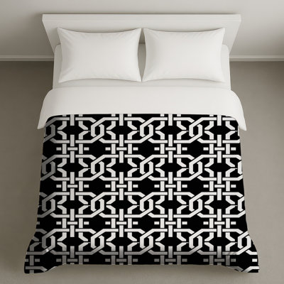 Housses de couette à motif géométrique imbriquées