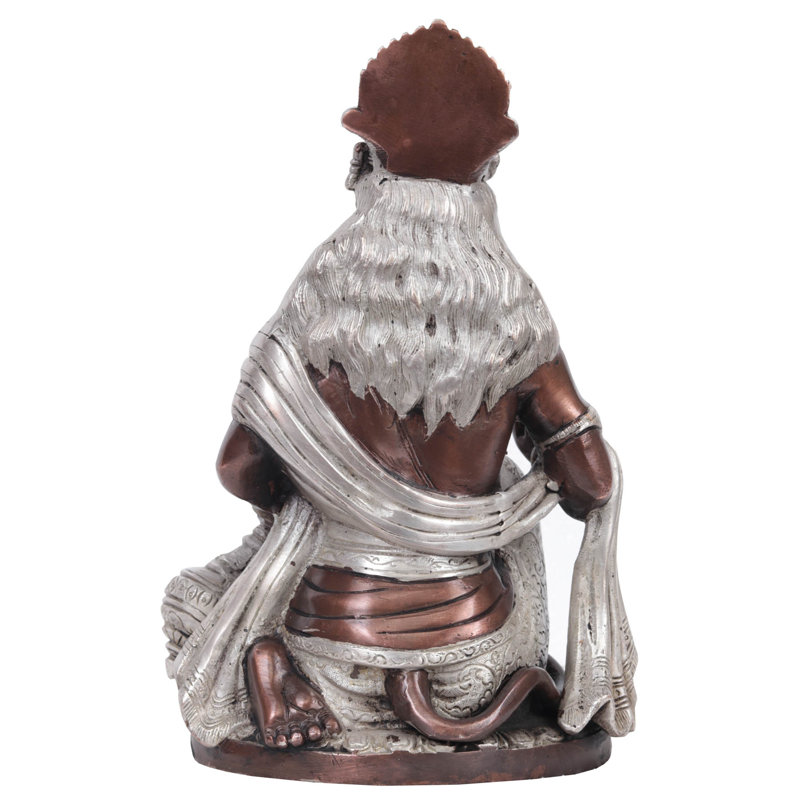 Figurine Bénédiction du dieu Hanuman, Brun