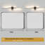 Luminaire de meuble-lavabo moderne à DEL avec télécommande, luminaire de salle de bain moderne à DEL, luminaire de meuble-lavabo sur miroir, noir, 40,5 po