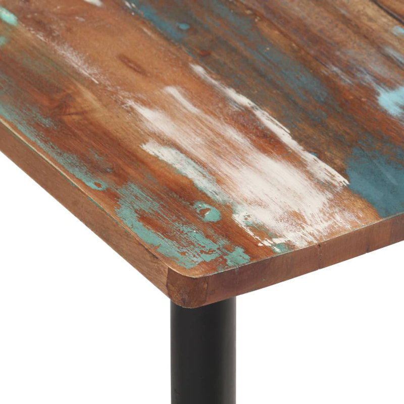Deven 43cm H Side Chair in Multicolour, Multicolor Reclaimed Wood, 4