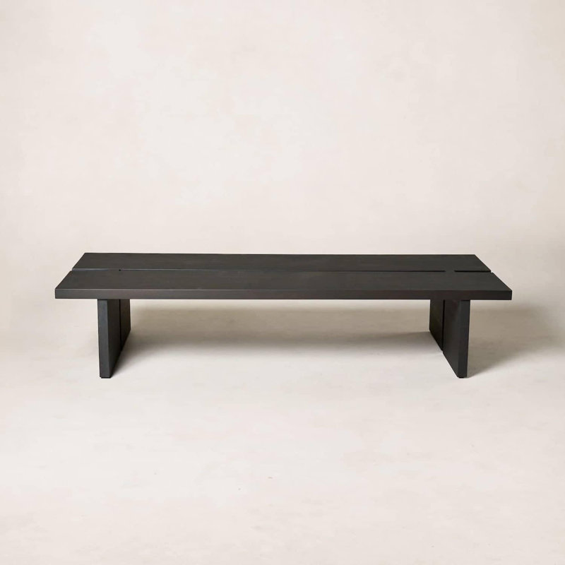 Kyoto Coffee Table, Charcoal, 13" H x 50" L x 21" W