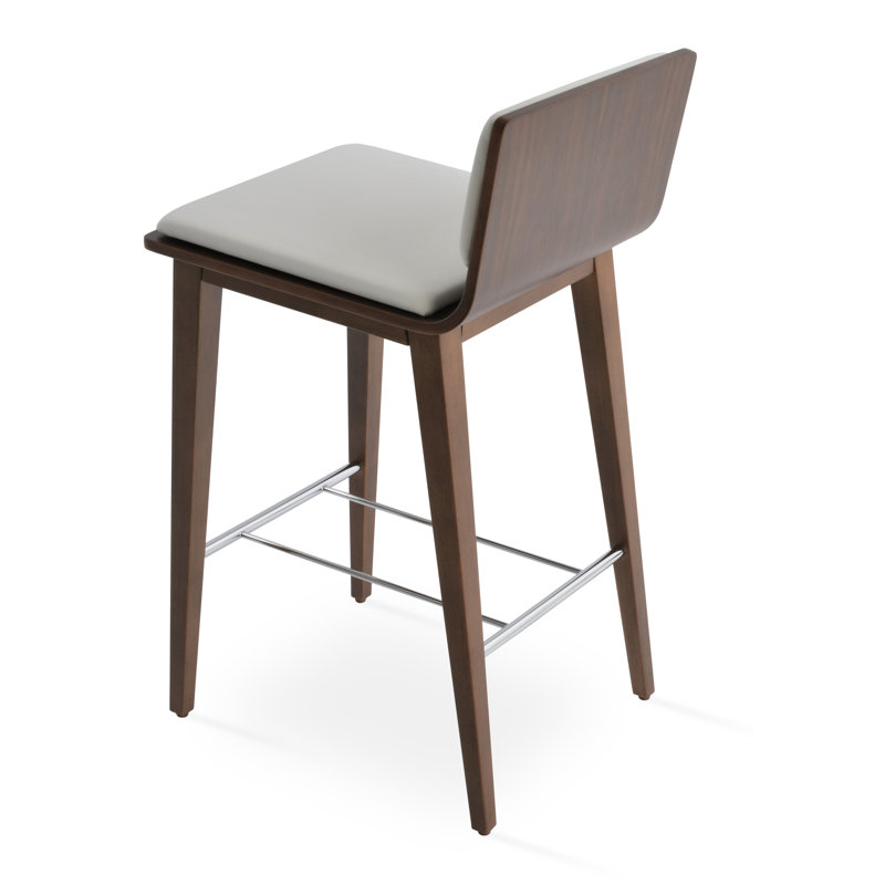 Tabouret Sawyer, Blanc, Tabouret de bar (assise de 30 po de hauteur)