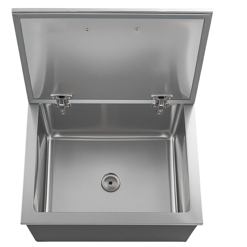 Refroidisseur à glaçons 113,7 pte Bac à glace en acier inoxydable 28 po x 20 po x 17 po